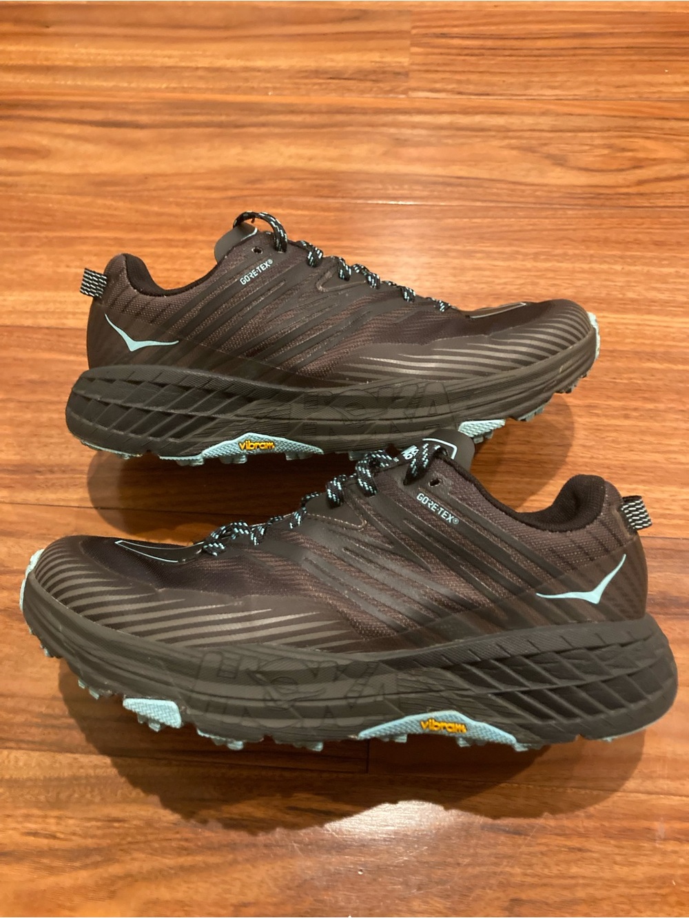 Hoka Speedgoat 4 GTX Shoes Women's 8.5 Black Gore-Tex Trail Running 1106531 ADGG